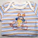 Sock Monkey Onsie Hand Embr..