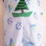 Handmade Boy Romper Sailor..