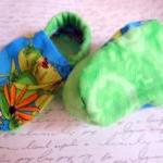 Frog Baby Booties Unisex