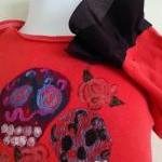 Ruffled Onesie Skull Art Gl..