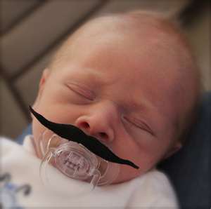 Mustache Pacifier Movie Star Style FREE SHIPPING