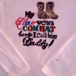 SPRING SALE CLEARANCE Unisex Onesie Military Saying Boots Theme