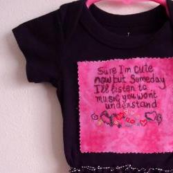 FUNNY Girl Onsie Handmade With Tu Tu
