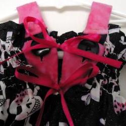 HANDMADE Sun Dress For Toddler Girl With Gothic Theme