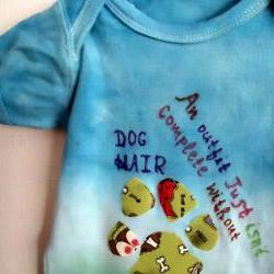 Summer Tie Dyed Onesie FUNNY With Dog Theme