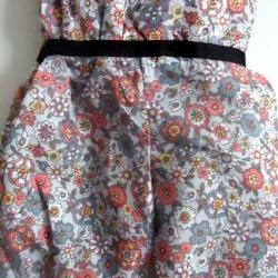 Handmade Retro Romper Open Back Sizes 3 Months 6 Months 5T 6T