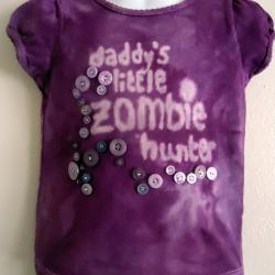 Tied Dyed Gothic T Shirt Purple Size 3 Toddler