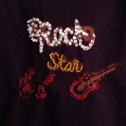 Rock And Roll Shirt Black Hand Beaded Toddler Size 2 to 4