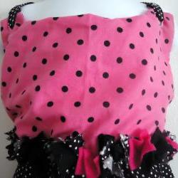 Halter Sunsuit Polka Dots HANDMADE Size 12 to 18 Months