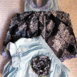 Newborn Flower Dress With Embroidered Bloomers HANDMADE