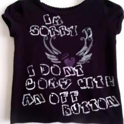 Toddler Silkscreen Shirt With FUNNY Saying