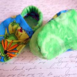 Frog Baby Booties Unisex