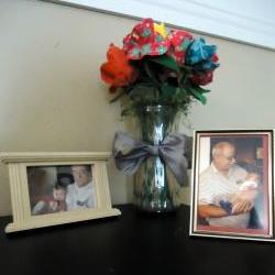 Dozen Fabric Roses Long Stemmed Handmade